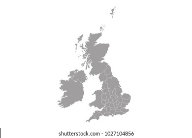 Map Of Uk Counties