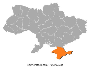 Map - Ukraine, Crimea