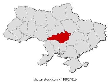 Map - Ukraine, Kirovohrad