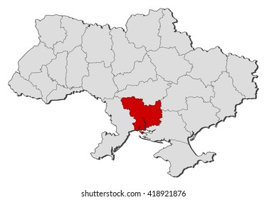 Map - Ukraine, Mykolaiv