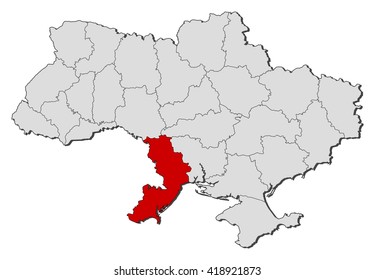 Map - Ukraine, Odessa