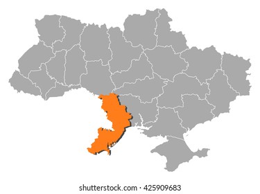 Map - Ukraine, Odessa
