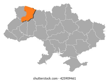 Map - Ukraine, Rivne