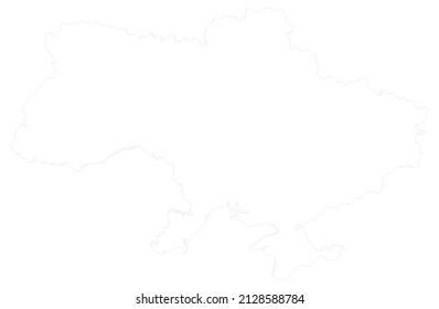  Map of Ukraine vector illustration