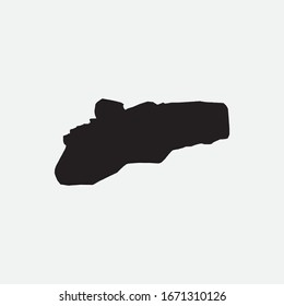 Mapa de Ulaanbaatar - Elemento gráfico de Mongolia Diseño de plantilla de ilustración
