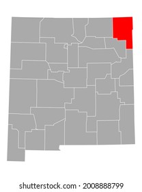 Karte der Union in New Mexico auf Weiß