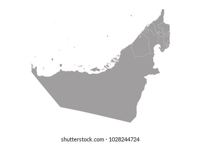map of united arab emirates