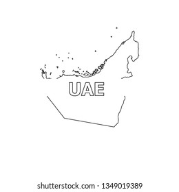 Map of United Arab Emirates