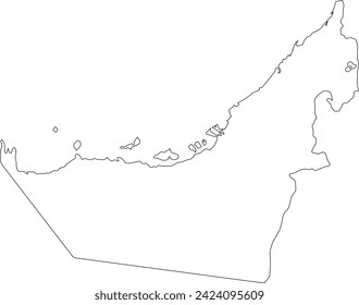 Mapa de Emiratos Árabes Unidos