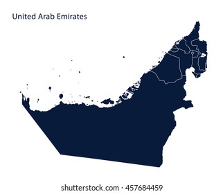 Map of United Arab Emirates