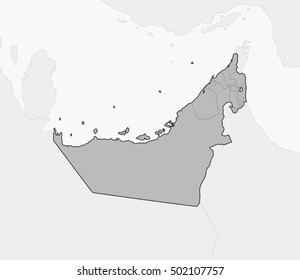 Map - United Arab Emirates