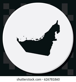 Map of United Arab Emirates.