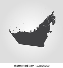 Map of United Arab Emirates