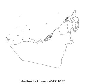 Map United Arab Emirates Map Concept Stock Vector (Royalty Free ...