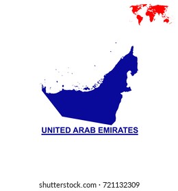 Map of United Arab Emirates