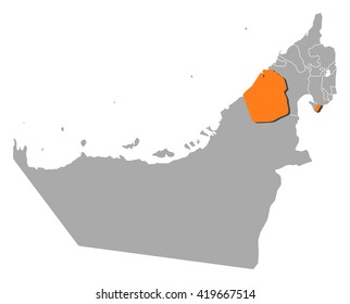 Map - United Arab Emirates, Dubai