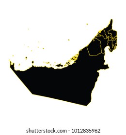 Map of United Arab Emirates, High detailed vector map - United Arab Emirates.