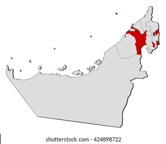 Map - United Arab Emirates, Sharjah