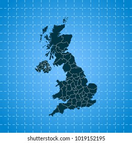 map of united kingdom
