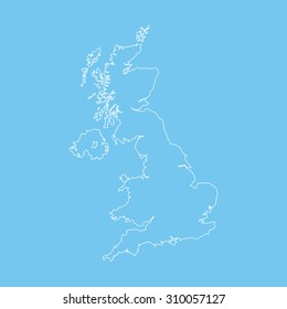 map of united kingdom