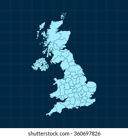 map of united kingdom