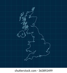 map of united kingdom