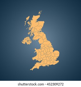 map of united kingdom
