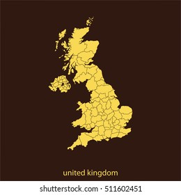map of united kingdom