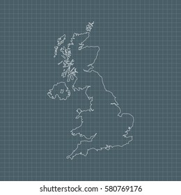 map of united kingdom