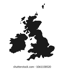 Map of United Kingdom. UK maps vector. England,Scotland,Wales and North Ireland map