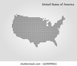 Map of United States of America 
