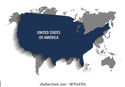 Map of United States of America