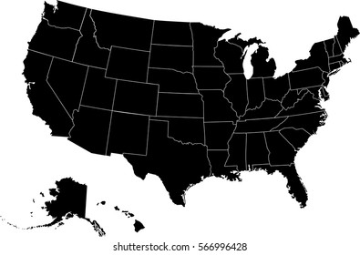 Map Of The United States Of America