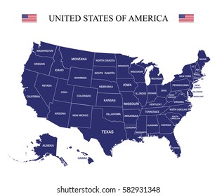 Map of the United States of America