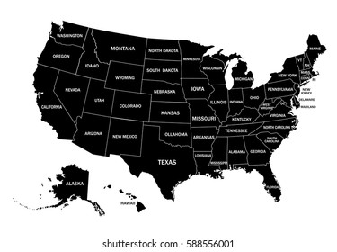 Map Of The United States Of America