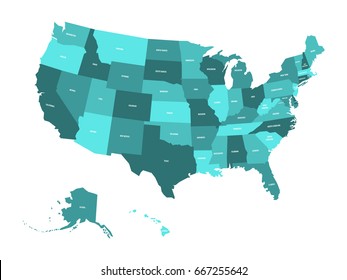 8,631 Usa map with state names Images, Stock Photos & Vectors ...