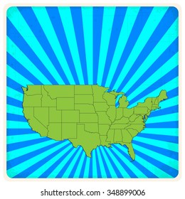 Map of The United States of America - Vector Illustration Bundle