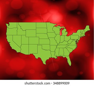 Map of The United States of America - Vector Illustration Bundle