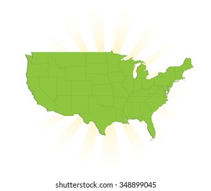 Map of The United States of America - Vector Illustration Bundle