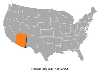 Map - United States, Arizona