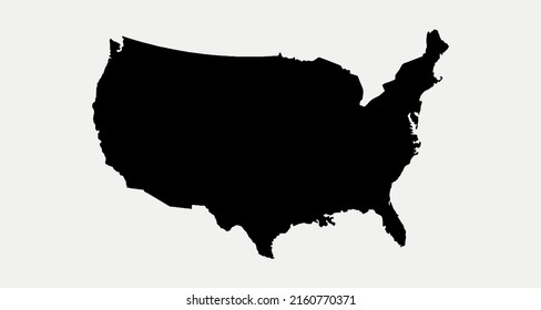 Mapa del elemento gráfico de los Estados Unidos Diseño de la plantilla de ilustración
