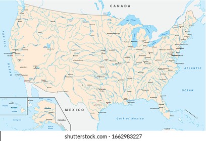 912 United states map major cities Images, Stock Photos & Vectors ...