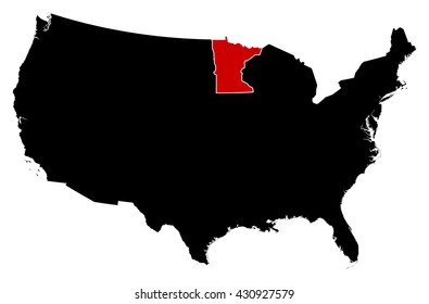 Map - United States, Minnesota