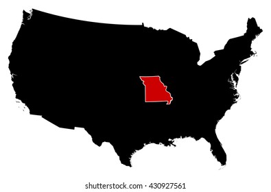 Map - United States, Missouri