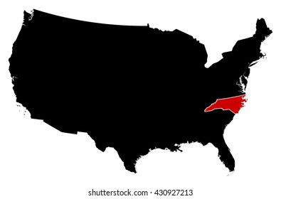 Map - United States, North Carolina