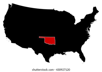 Map - United States, Oklahoma