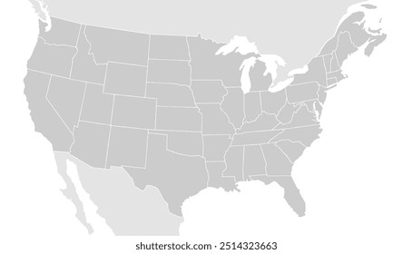Karte der Vereinigten Staaten. USA Karte und Satellitenbild.