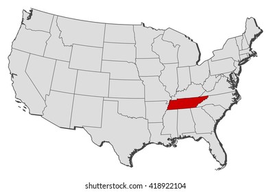 Map United States Oklahoma Stock Vector (Royalty Free) 418924240 ...