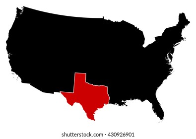 Map - United States, Texas