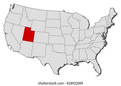 Map - United States, Utah